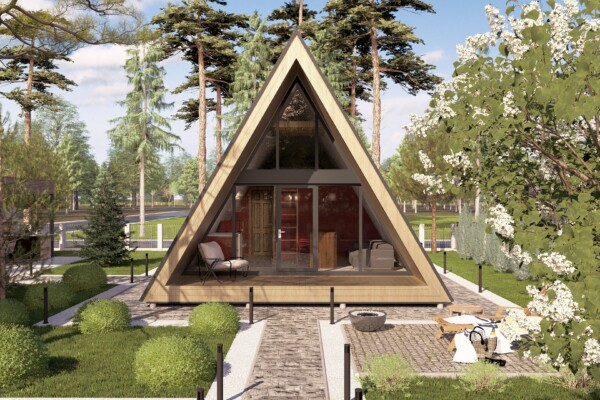 Домокомплект А-фрейм 52, площа 52 м²